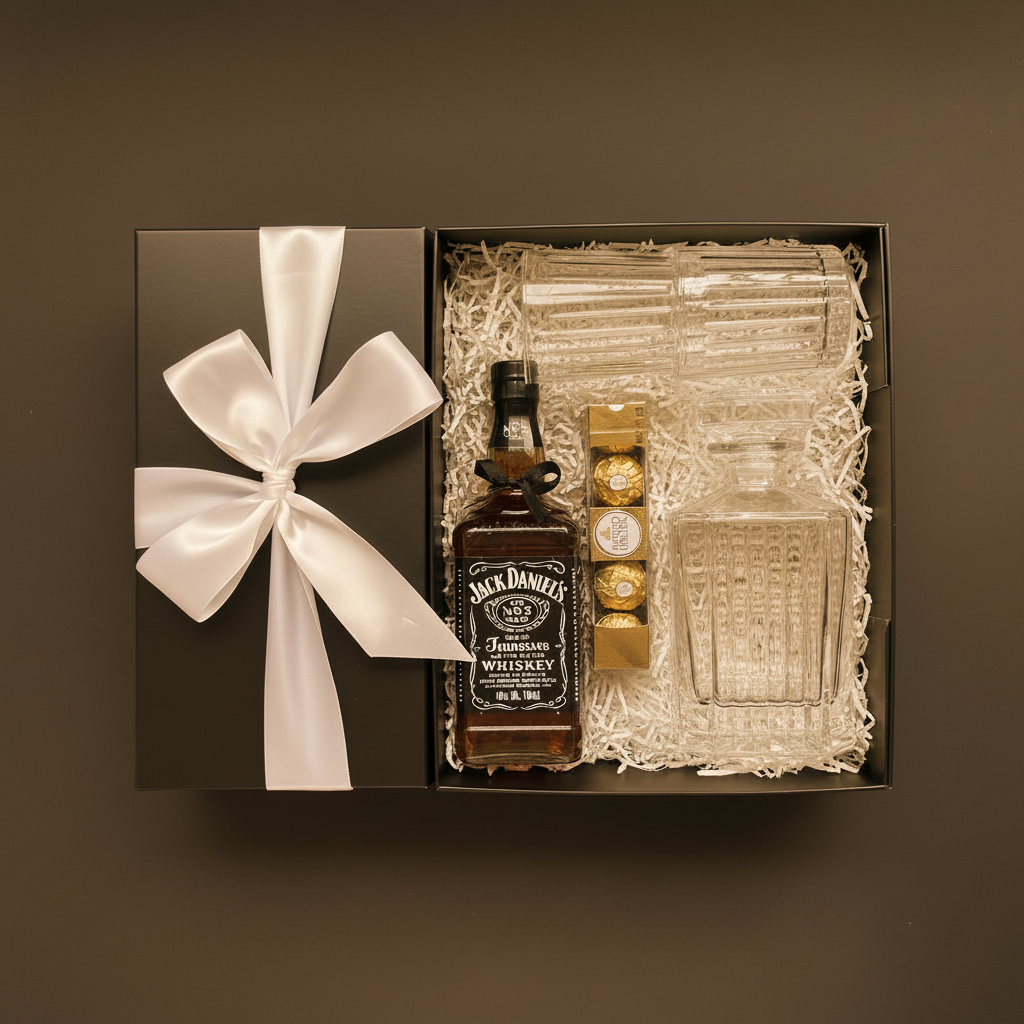 Whiskey Gift Box - Warm Golden